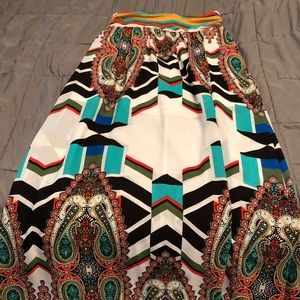 New York & Co multi color skirt size 8